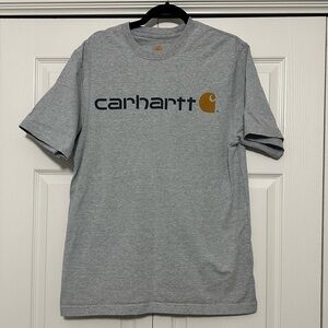Vintage Carhartt Heavyweight Original Fit Short Sleeve Shirt In Gray Medium K195